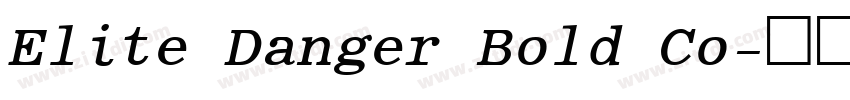 Elite Danger Bold Co字体转换